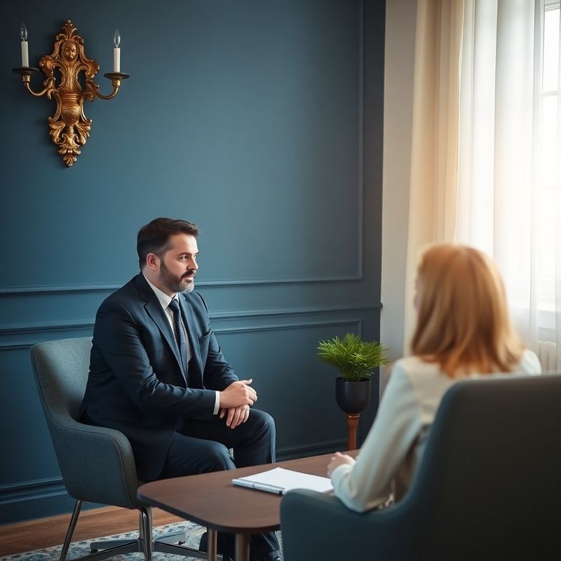 Finanční poradce na konzultaci s klientem